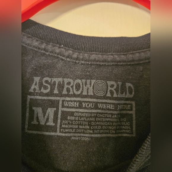 ❣️handmade Travis Scott Astroworld 2018 Wish You Were Here Tour Shirt Medium - Picture 9 of 11